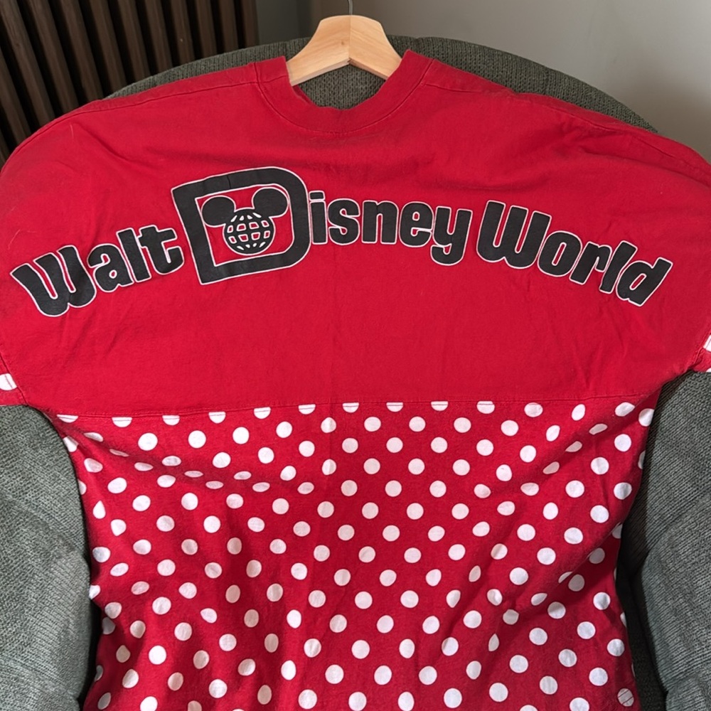 Red Polka Dot Long-Sleeve Top with Bow Accent - Picture 5 of 6